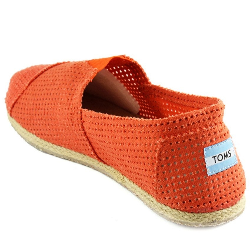 Toms Peachy Orange Slip-on Size 6.5 Loafers - Picture 2 of 6
